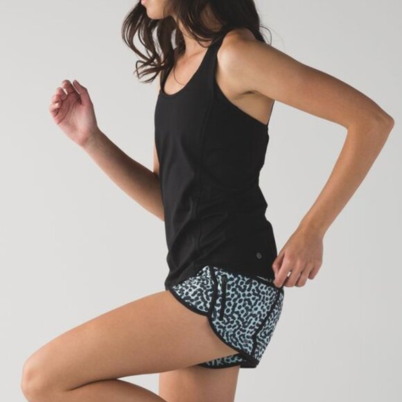 Lululemon Tracker Short III *4-way Stretch - Ace Spot Tranquil Blue Black/Black - Picture 4 of 11